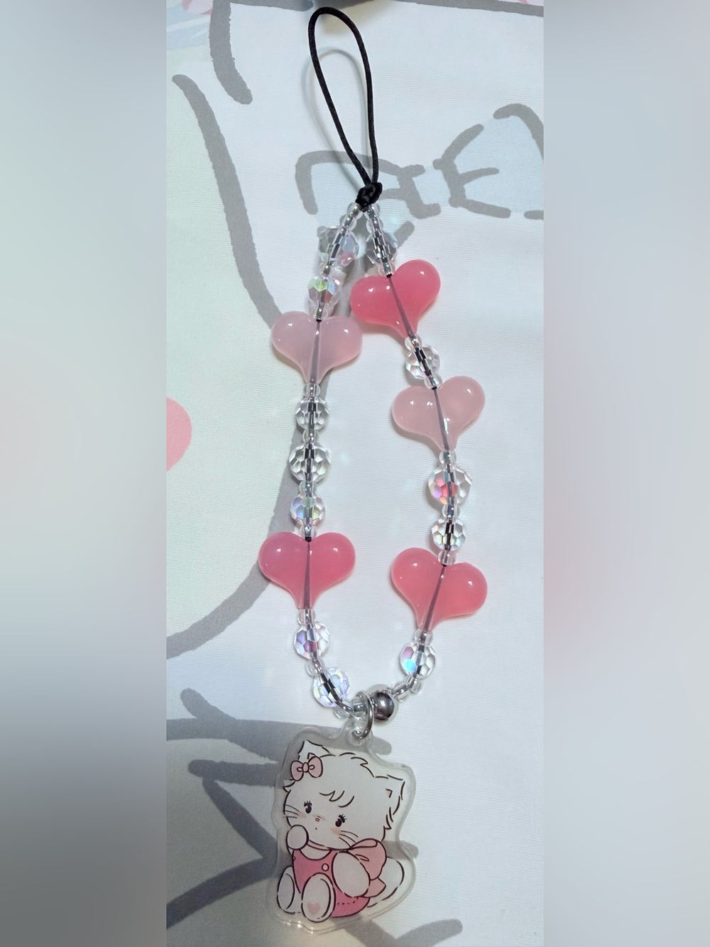 🆕 Nwot Mikko Illustrations Acrylic Mousse phone charm or Keychain